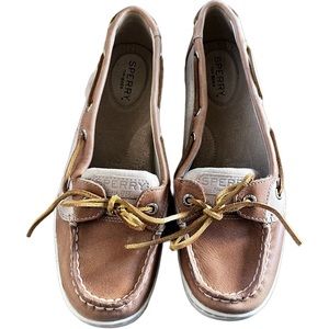 Sperry Angelfish Metallic Boat Shoe 8